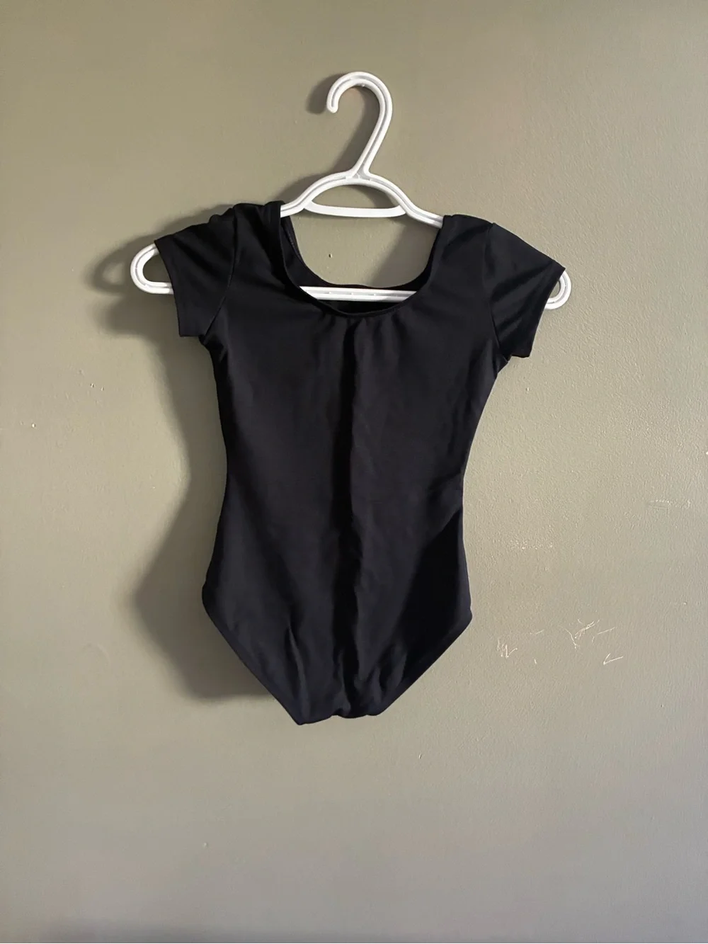 Capezio Black Short Sleeve Dance Leotard